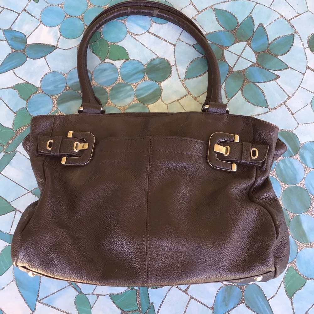 Leather Tignanello bag.
